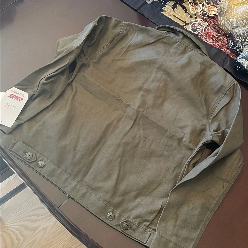 Dickies Womens Army Green Moss Eisenhower Woven Duck Jacket nwt small